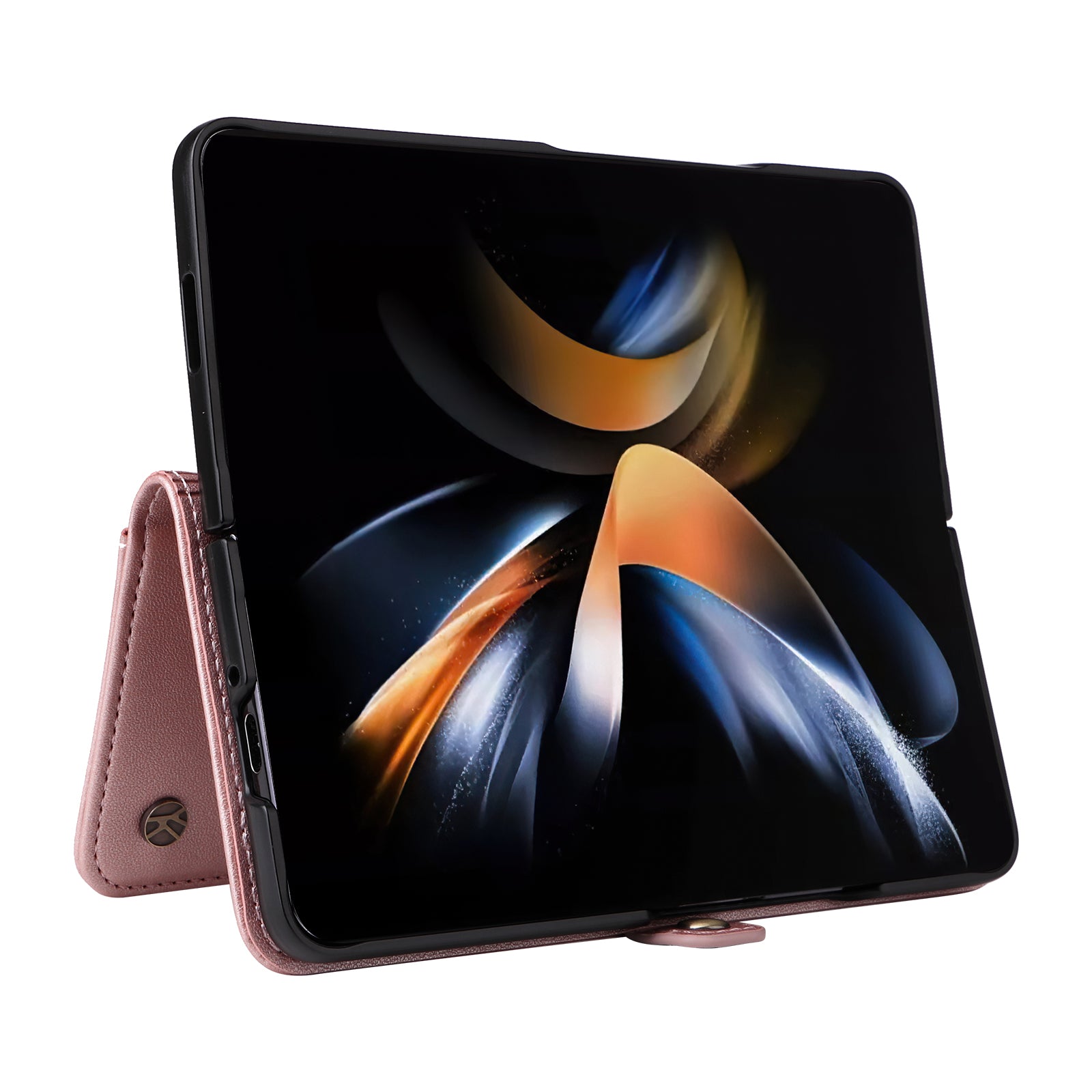 YIKATU YK- 001 for Samsung Galaxy Z Fold6 5G Case PU Leather Strong Magnetic Flip hone Cover - Rose Gold YIKATU YK- 001 for Samsung Galaxy Z Fold6 5G Case PU Leather Strong Magnetic Flip hone Cover - Rose Gold
